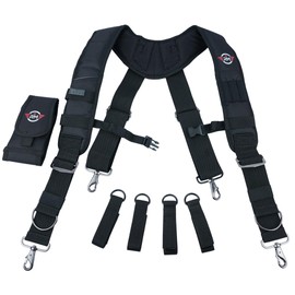 RM Tool Belt Suspenders Construction Bag Suspenders Heavy Duty Padded Work Belt Suspenders for Carpenter/Electrician/Roofing/Farmer Work Suspension Rig