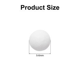 uxcell 3 Packs Replacement Shower Head Bead 5-6mm Shower Filter Beads Replacement Mineral Stone Bead for Water Softener Filtration Shower Head, White