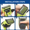 14-in-1 Adjustable Guards Comb, Attachment for Hybrid Electric Trimmer QP2520