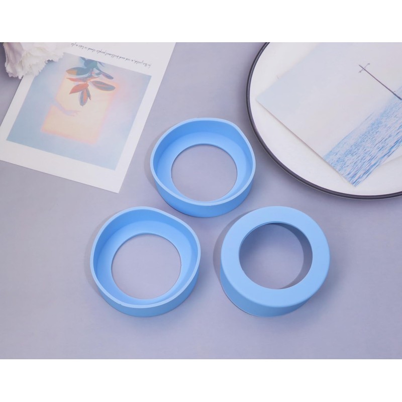 ONLYKXY 3pcs 6.5cm Silicon Protective Cup Mat Sleeve Heat-Resistant Bottle