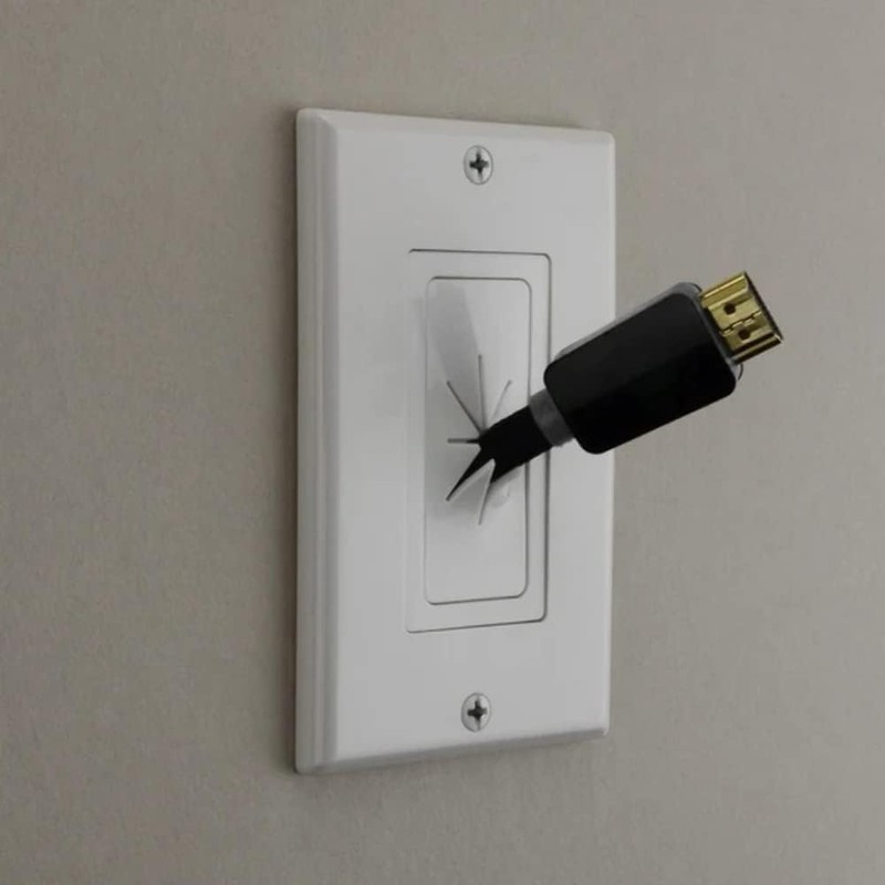 Cmple Decor Insert with Flexible Opening - White, Single (1081-1270-N)