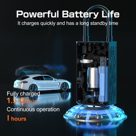 VLAIAN Tire Inflator Portable Air Compressor with Digital LCD Display,150PSI Air Pump for Car Tires Bikes Motorcycles Sports Balls,Black