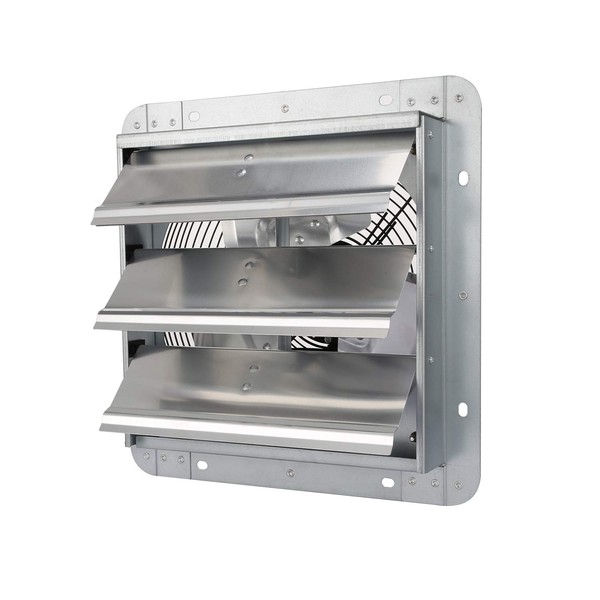 iPower 10 Inch Shutter Exhaust Fan Aluminum,High Speed 1650RPM, 820CFM,