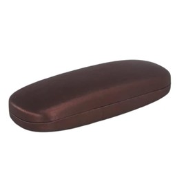 Boolavard Unisex Hard Shell Eyeglasses Cases, Protective Case For Glasses (Brown)