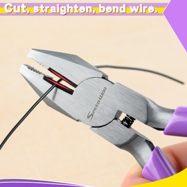 SPEEDWOX Mini Linemans Pliers Mini Combination Pliers Mini Jewelry Pliers Screw Extractor Pliers Screw Removal Pliers Stripped Screw Removal Tool Safety Wire Pliers Stripped Screw Extractor