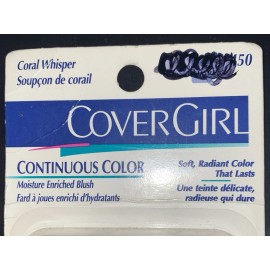 COVERGIRL Vintage Cover Girl Continuous Color Blush Moisture Enriched 450 Coral Whisper