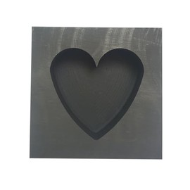 OTOOLWORLD Big Heart Graphite Casting Ingot Mold Metal Refining Scrap Gold Silver Big Heart Mold