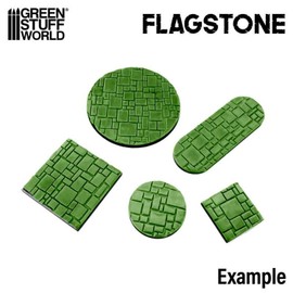 Green Stuff World Rolling Pin Flagstone 15mm 2950, Clear, (GSW-2950)
