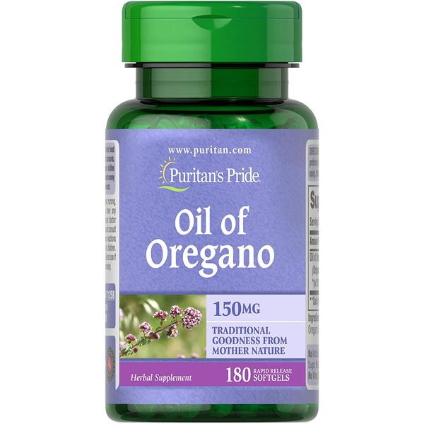 Oil of Oregano by Puritan's Pride®, Contains Antioxidant Properties*, 150mg Equivalent, 180 Rapid Release Softgels