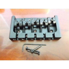 Hipshot NEW - Hipshot 5-String A Aluminum Bass Bridge, BLACK, CHOOSE YOUR SPACING! - .669”