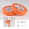 Lichamp 10 Pack Orange Painters Tape 1 inch, Medium Adhesive