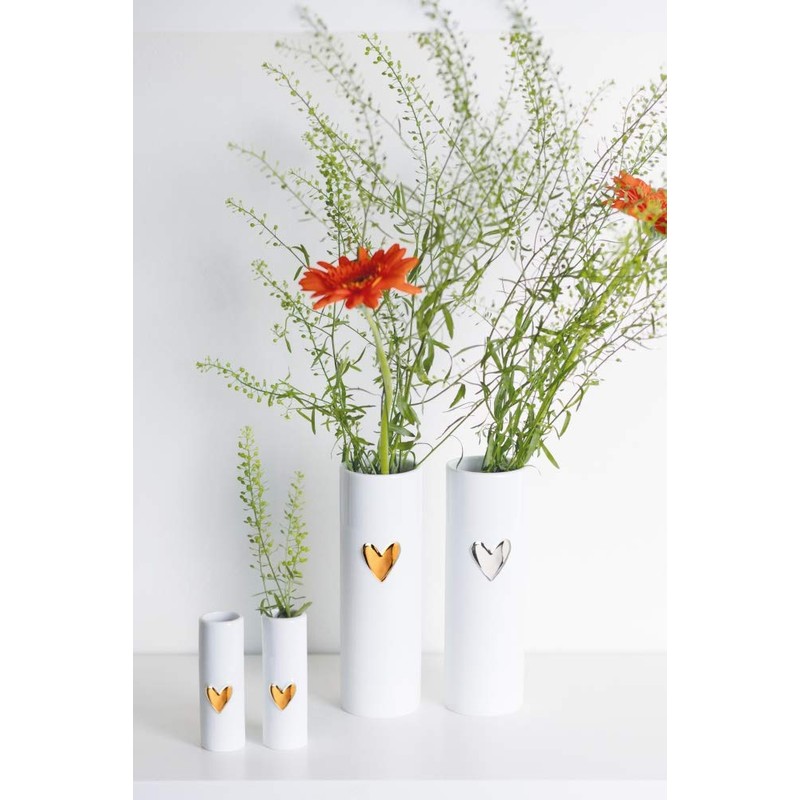 Vase - Heart Gold