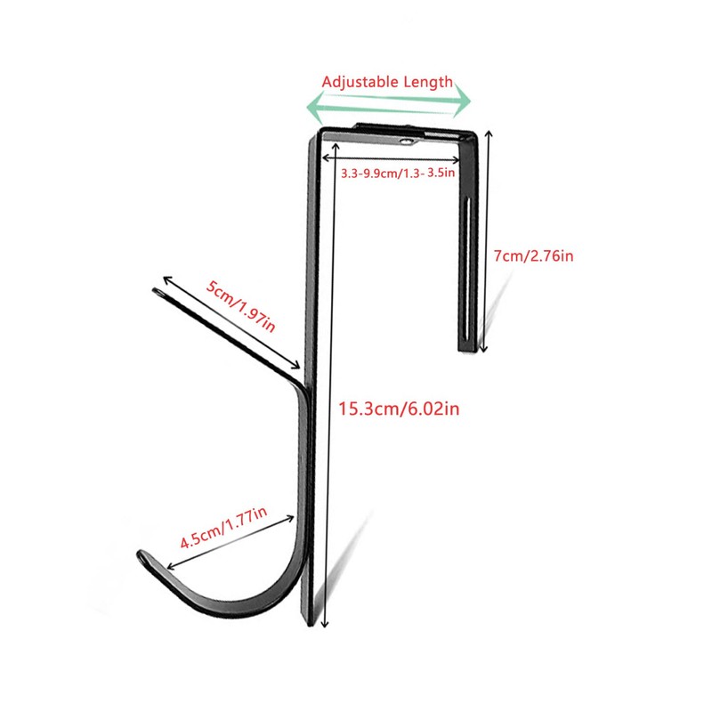 UtySty 2 Pack Coat Hooks Cubicle Wall Mount Double Hook