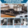 2PCS Kitchen Stove Gap Covers Stainless Steel 16.5~33 Inch Adjustable