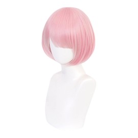 God Good-looking Lamb Wig, Pink Hair Short, Lamb Wig, Anime, Heat Resistant, Costume, Accessory for Parties, Events, Costume, Includes Exclusive Wig Net