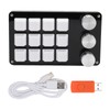 Mini Custom Keypad 12 Keys 3 Knobs Programmable Blue Switch