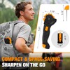 KimPump 6-in-1 Garden Tool & Kitchen Knife Sharpener with Ceramic,