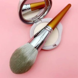 World Happiness Market 라지 페이스 쉐딩 브러쉬 파우더 볼터치 메이크업 브러시 부드러운 모공 커버 Large Face Shading Brush Powder Blush Makeup Brush Soft Pore Cover