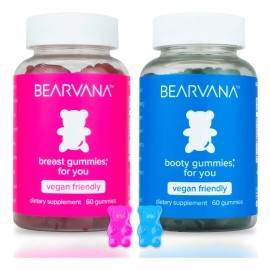 El Secreto de tus Curvas Perfectas: Bearvana Gomitas - Realce Natural para Glúteos y Busto (120 Dosis)