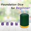 MEISHUNUK Dice Stacking Cup(Green) Set with 4 Pcs 19mm(Puple) and