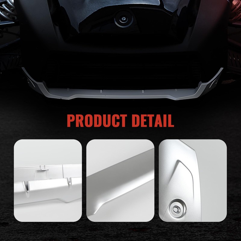 LUXEMOTO Front Radiator Protector for Can-Am Ryker, Plastic Lower Bump