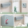 Danpoo Retractable Clothesline, 2x13.8ft 304 Stainless Steel Clothes Line for