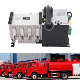 100AMP Dual Power Automatic Transfer Switch ATS, 4P 50/60Hz, Changeover Isolation Generator