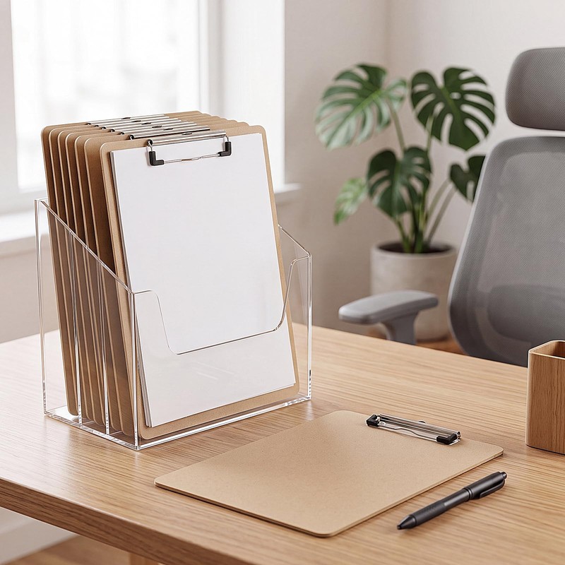BESARME 20 Pack Clipboards Bulk 9x12.5'', Hardboard Hanging Clip Board