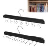 Ruaizel 2Pcs Tie Rack & Belt Hanger, Tie Rack with