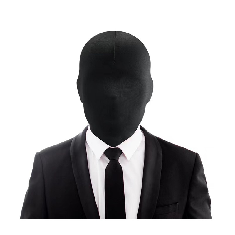 VIGUEUR Black Full Face Mask - Spandex Mask Full Head