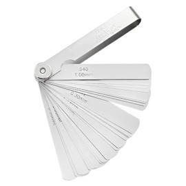Set of 32 Thickness Gauges Stainless Steel Gap Gauge for Gap Measurement Thickness 0.02mm - 1mm