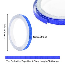 GiantGo 6 Rolls Reflective Tape Safety Warning Tape Reflective Stickers Security Marking Waterproof High Visibility Reflective Tape for Bikes Motorcycle Helmets, 6 Colors