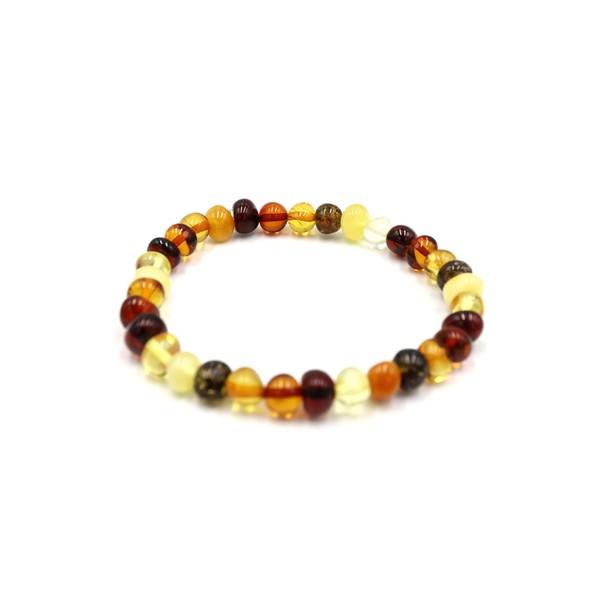 amber-us Baltic Amber Bracelet on Elastic Band | Multiple Length