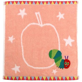 Hayashi WI447702 Hand Towel, Approx. 13.4 x 13.8 inches (34 x 35 cm), Harapeko Hallow, Non-Twisted Twine, Pink