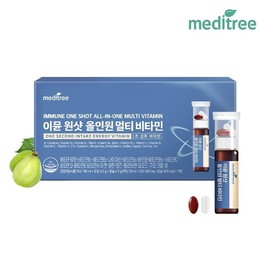 Meditree 메디트리 이뮨 원샷 올인원 멀티 비타민 1박스 마시는 액상 종합 영양제 남성 여성 수험생 부모님 선물추천 Meditree Immun One-Shot All-in-One Multi Vitamin 1 Box Liquid Comprehensive Nutrient Supplement Recommended Gift for Men, Women, Students, and Parents