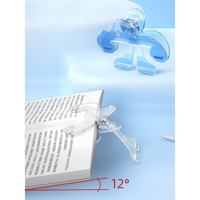UrbanPulse Book Clips, Textbook Clips, Transparent for Reading, Keep Open