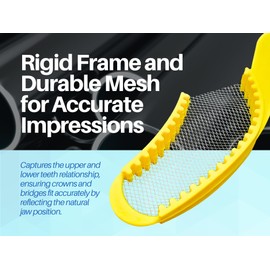 Artman Instruments 35 Quadrant Dental Bite Registration Impression Trays, Impression Trays for Teeth Molds 1 Box of 35 Bite Trays