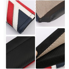 2 unidades de funda para cinturón de seguridad con estilo para coche, funda para la correa del hombro, protector para el hombro del asiento del coche para MINI All Cooper (Union Jack R)
