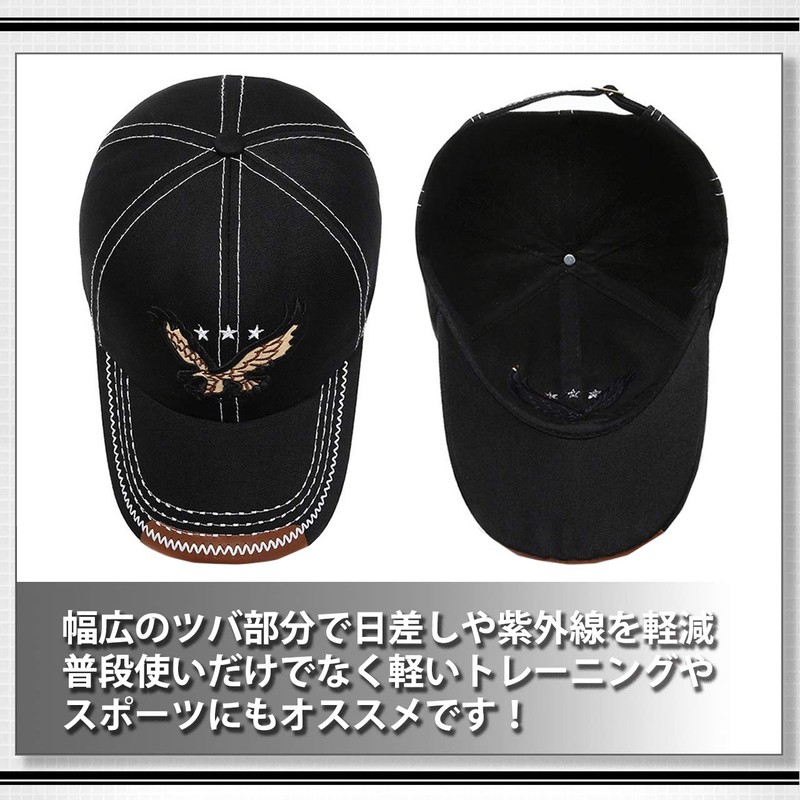WHITE FANG CA456 Men's Hat Cap, Eagle, Stylish, Casual, Golf,