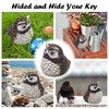 Wiwaplex Faux Owl House Decorative Spare Key Hider, Hide a