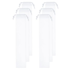 QUARKZMAN Umbrella Bags Waterproof Foldable Carry Bag Reusable Umbrella Sleeves with Drawstring for Outdoor Carry Travel, White