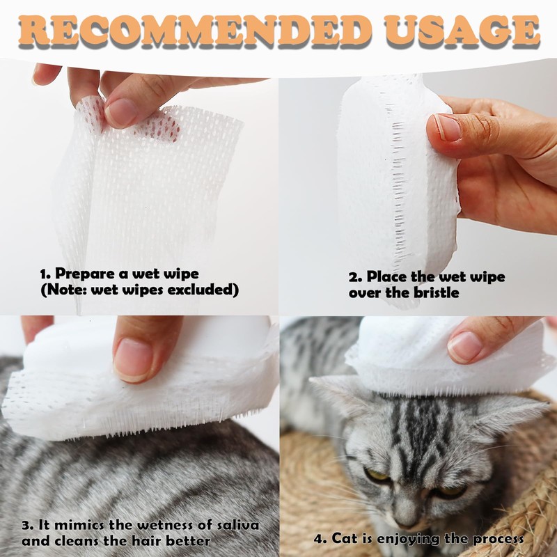 Cat Tongue Brush Soft Cat Grooming Gentle Hair Brush for