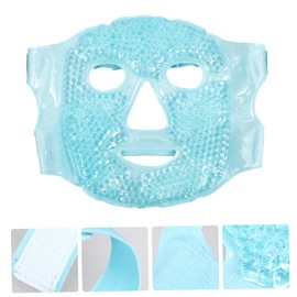 FRCOLOR Full Facial Beauty Ice Gel Mask for Cold and Hot Therapy Soothing Headaches and Comfortable Material for Moisturizing Skin for Home Use