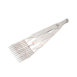 1PCS DIY Leather Craft Belt Quick Mark Equally Spacing Isometric Divider Ruler Tool Cutter Punch Leatherworker Auxiliary Tool (L/11 Teeth)