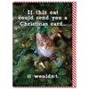 Brainbox Candy - Rude Cat Christmas Card - 'If This
