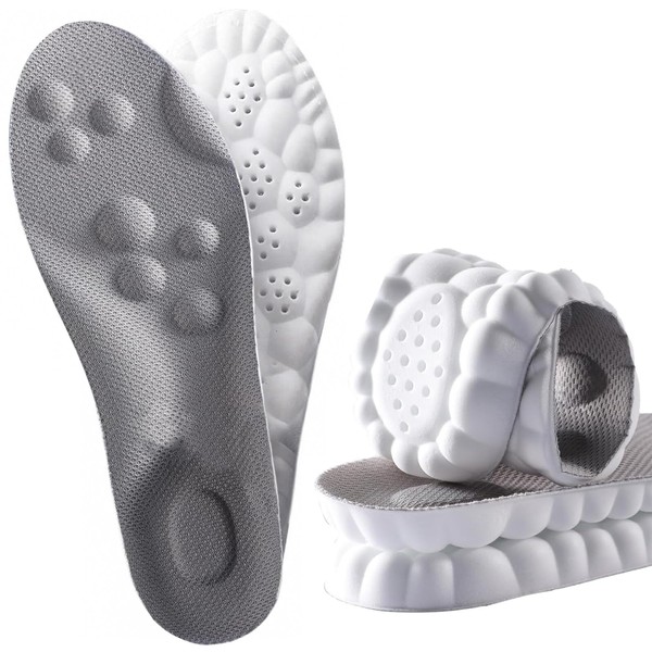 2 Pairs 4D Cloud Insoles for Men Women, 4D Cloud