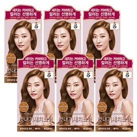 ryo Ryeo Uachae Stylish Gray Hair Cream, 70 Orange Brown, 6 pieces / 려 우아채 멋내기새치크림, 7O 오렌지브라운, 6개