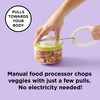 Chef’n VeggiChop Manual Hand-Powered Food Chopper and Processor, Chops Vegetables,