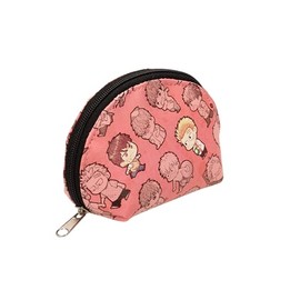 UCHIWA - Megumi to Tsugumi Pink Vignette Coin Case - Size 20 x 12 x 5 cm, Pink, Casual, pink, Casual