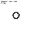 sourcing map Black Nitrile Butadiene Rubber NBR O-Ring 2.5 mm